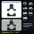 thumbnail image 4 of Liwarace Aluminum Motorcycle Bike Stand Bicycle Holder Mount Handlebar For Cell Phone GPS, 4 of 11