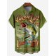 thumbnail image 4 of Camisa hawaiana con estampado de pesca para hombre, cómoda y transpirable, camisa de manga corta para hombre, camisetas holgadas de verano para playa de gran tamaño para niño, 4 of 5