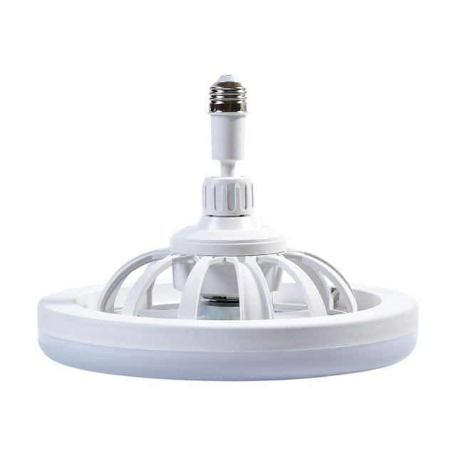 SDNall 30W Screw Mouth Ceiling Fan with Light and Remote, 9.8 Inch Socket Fan Light for Home, Dimmable Led Ceiling Fan Blades, 3-Speed Quiet Motor, Energy-Saving Room Light