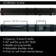 thumbnail image 4 of Scorpion SC22A Pool Cue Case Billiard Stick Bag Billiards Cues, 4 of 8