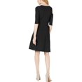 thumbnail image 2 of bar III Womens Cutout A-line Dress, Black, XX-Small, 2 of 2