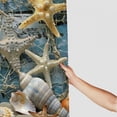thumbnail image 3 of Chilfamy  Beach Shower Curtain Seashell Beach Theme Starfish Shell Waterproof Fabric Bathroom White, 3 of 7