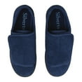 thumbnail image 2 of Silverts Adaptive Slippers, Easy Close - Women, Navy Blue, Size 7, 2X Wide, 1 Ct, 2 of 9