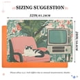 thumbnail image 6 of Yayeee Doormat for Indoor Entrance 32" x 20" Non Slippery Floor Rug, Pink and White Cat, 6 of 8