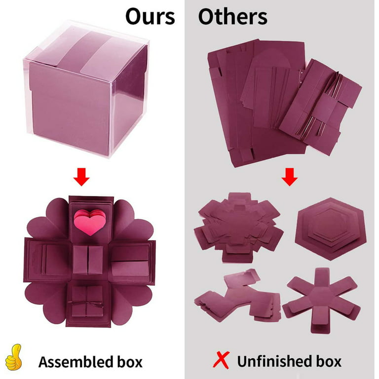 Box Photo Album Surprise Case Picture Box Creative Scrapbooking DIY Picture  Box for Lover Gift Box