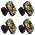 thumbnail image 2 of 4 Pcs Square Cabinet Handle Drawer Pulls Acorns Knobs with Screws Furniture Office Cabinet Knob Decoration, 2 of 7