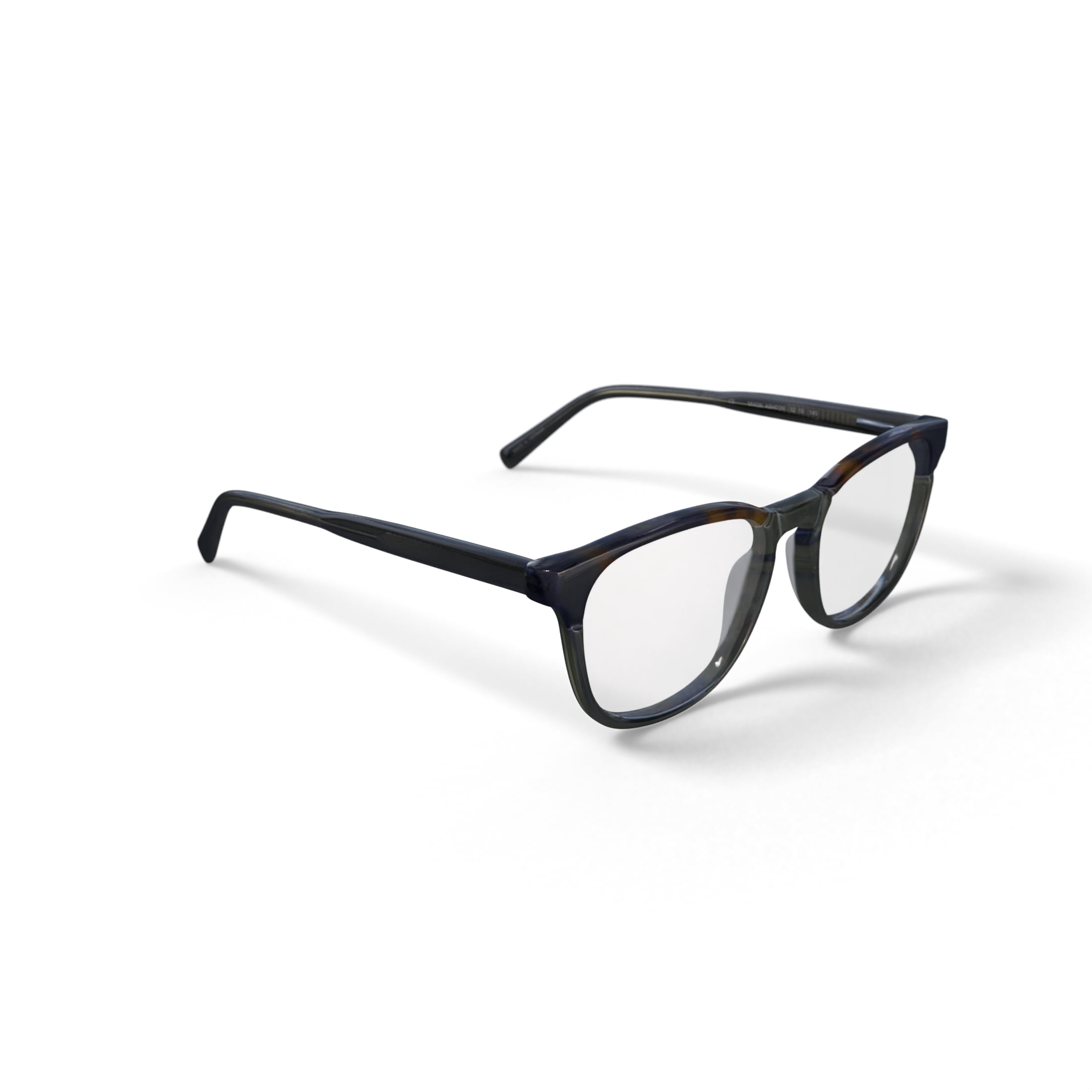Bio Eyes Men's Ashton Square Prescription Eyeglasses with Case, Green Tortoise