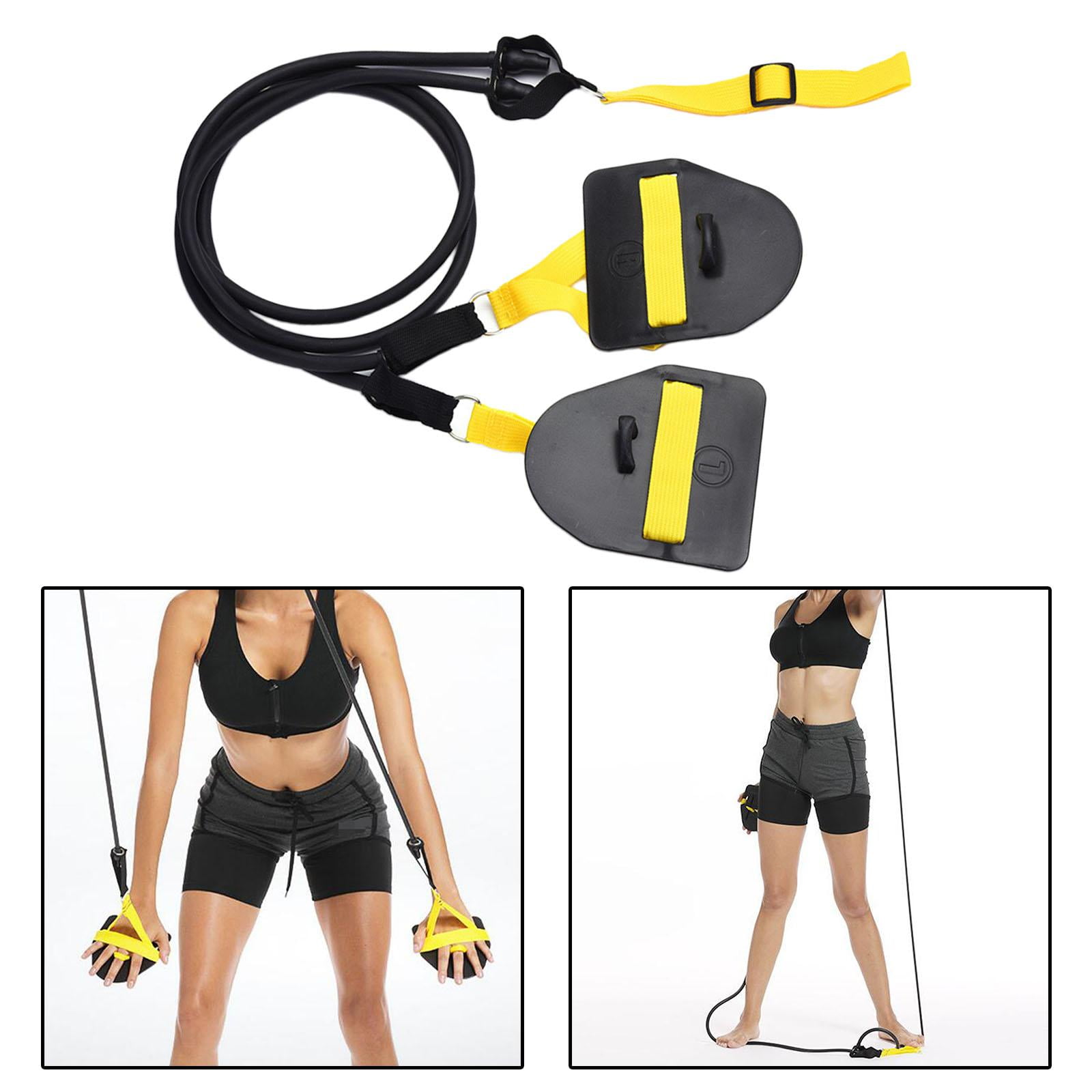 Axioma Resistance Bands Swimming Fitness Exercise Paddle Workout Band Black 60lb