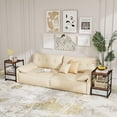 thumbnail image 2 of Gymax 2 PCS Nightstand Industrial Bedside Table w/ Open Storage Shelf & Fabric Drawer, 2 of 10