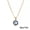 Blue Pink, variant on Gifts Ornament Jewelry Necklace Blue Eyes Evil Eye Pendant Neck Chain-Dark Blue