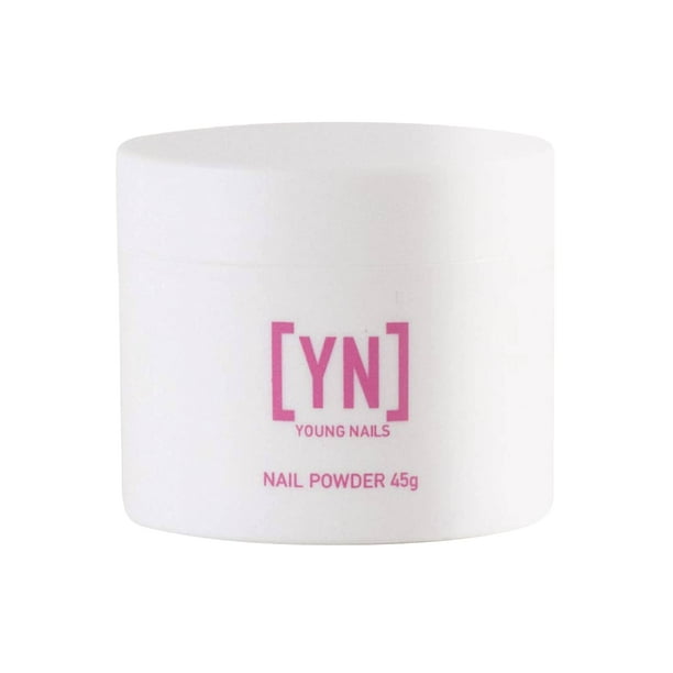 Polvo con núcleo acrílico Young Nails autonivelante, 45 g, XXX, blanco