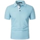 thumbnail image 3 of pstuiky camisetas para hombre, Camisa de manga corta con cuello vuelto, versátil, de color liso y estilo informal para hombre ropa de hombre l, 3 of 5