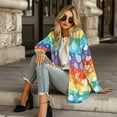 thumbnail image 4 of SCRAWLGOD Heart Open Front Cardigan for Women Long Cardigan Jackets for Women Trendy Size XL Long Sleeve Womens Long Cardigan with Pockets Soft Women Cardigans Lightweight Office, 4 of 7