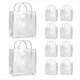 thumbnail image 1 of 10 Bolsas de Regalo Transparentes con Asas, Compras Impermeables PVC para JoyeríA, Dulces, Perfumes, , Bodas, 1 of 5