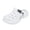 White, variant on Rokment Mens Ortho Clogs Garden Shoes with Back Strap Lightweight Comfortable Chunky Pool Slides Bathroom Shower Water Sandals Closed Toe Beach Slippers
