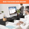 thumbnail image 4 of Super Joy Dual Monitor Stand Riser for 2 Monitors, Adjustable Computer Monitor Stand for Desk, Desktop Stand for Laptop PC Printer, 4 of 6