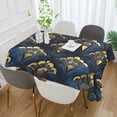 thumbnail image 2 of Yayeee Tablecloths 60" x 60" Rectangle Wrinkle Resistant Party Table Cover, Blue Art Pattern, 2 of 8