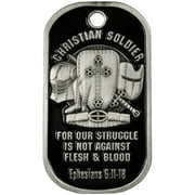 Chistian Soldier Ephesians 6:11-18 dog tag