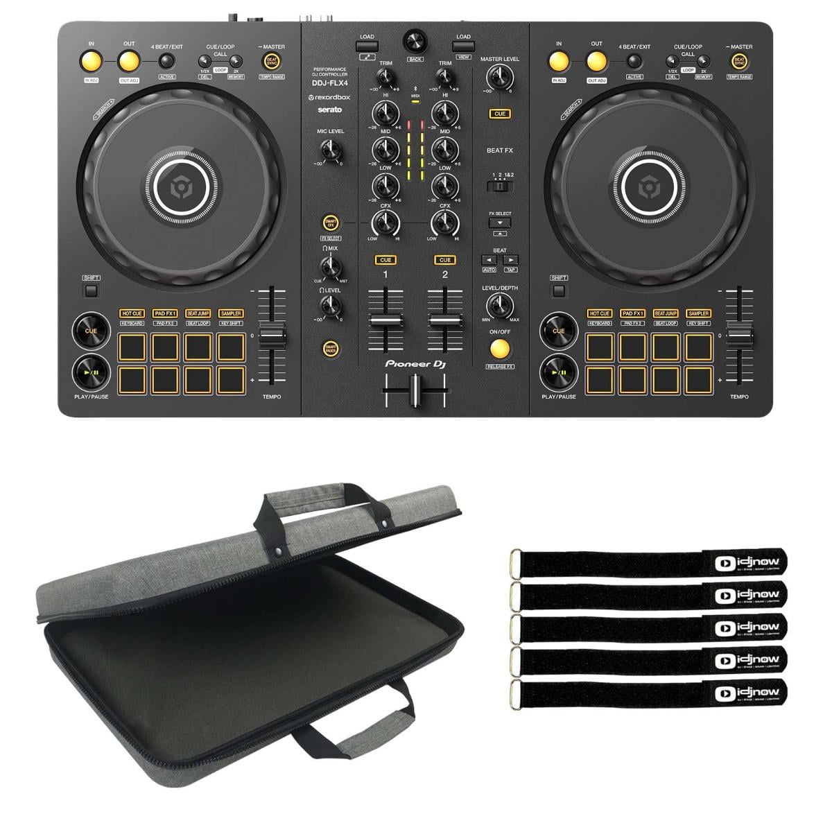 Pioneer 2-Deck DJ Controller DDJFLX4, USB Audio, Mix Music Pioneer 2-Deck DJ Controller DDJFLX4, USB Audio, Mix Music