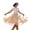 Khaki, variant on Womens Tumu Skirts Solid Color Flare Underskirts with Stretch Waist Casual Lightweight Knee Length A Line Tulle Skirt for Women Purple XL