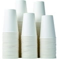 TRAHOO8 oz Paper Cups, 300 Pack Durable, LeakProof, Safe for Hot or