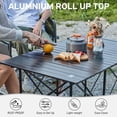 thumbnail image 5 of EVER ADVANCED Lightweight Foldable Aluminum Camping Table, Black, 5 of 7