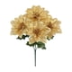 thumbnail image 5 of Ramo de flor de pascua de Navidad: decoración del hogar, decoración festiva, flores artificiales DIY, dorado, 5 of 5