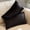 Black, variant on Cheer Collection Set of 2 Hollow Fiber Filled Lumbar Couch Pillows, 12" x 20" - Black