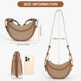 thumbnail image 6 of Saddle Bag for Women Shoulder Bag Crescent Purse Trendy Crossbody Bag Hobo Handbag, 6 of 6