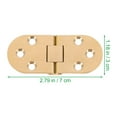 thumbnail image 2 of AURARMLET 1Set Self Supporting Brass Hinges Golden Color for Folding Tables and Cabinets, 2 of 5