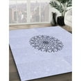 thumbnail image 3 of Ahgly Company Machine Washable Indoor Rectangle Transitional Denim Blue Area Rugs, 7' x 9', 3 of 7