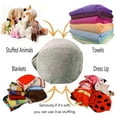 thumbnail image 3 of Storage Bags, Kids Stuffed Toy Storage Bag Soft Pouch Stripe Fabric Chair, Clothes Storage, 3 of 5
