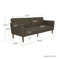 thumbnail image 6 of Novogratz Regal Futon: Grey Linen, 6 of 21