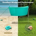 thumbnail image 6 of Gymax 10x9 FT Portable Beach Canopy Tent Shelter w/ Sand Anchor Carry Bag Green, 6 of 8
