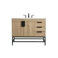 thumbnail image 3 of Elegant Lighting VF48842MW Eugene 42" Free Standing Single Basin Vanity Set - Mango Wood, 3 of 8