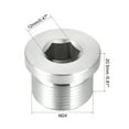 thumbnail image 2 of Countersunk Plug Internal Hex Head Socket with Flange -M24 x 1.5 Male Stainless Steel Pipe Fitting Thread, 2 of 3