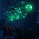 thumbnail image 3 of Vinilo decorativo que brilla en la oscuridad | Pegatinas luminosas del espacio para niños | Decoración del sistema solar con estrellas, planetas, cohete y astronauta, 3 of 3