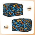 thumbnail image 3 of Toaster Cover 4 Slice Butterfly Dustproof Bread Maker Cover Fingerprint Bakeware Protection Wide Slot Toaster Bag Reusable Kitchen Small Appliance Cover TC278, 3 of 5