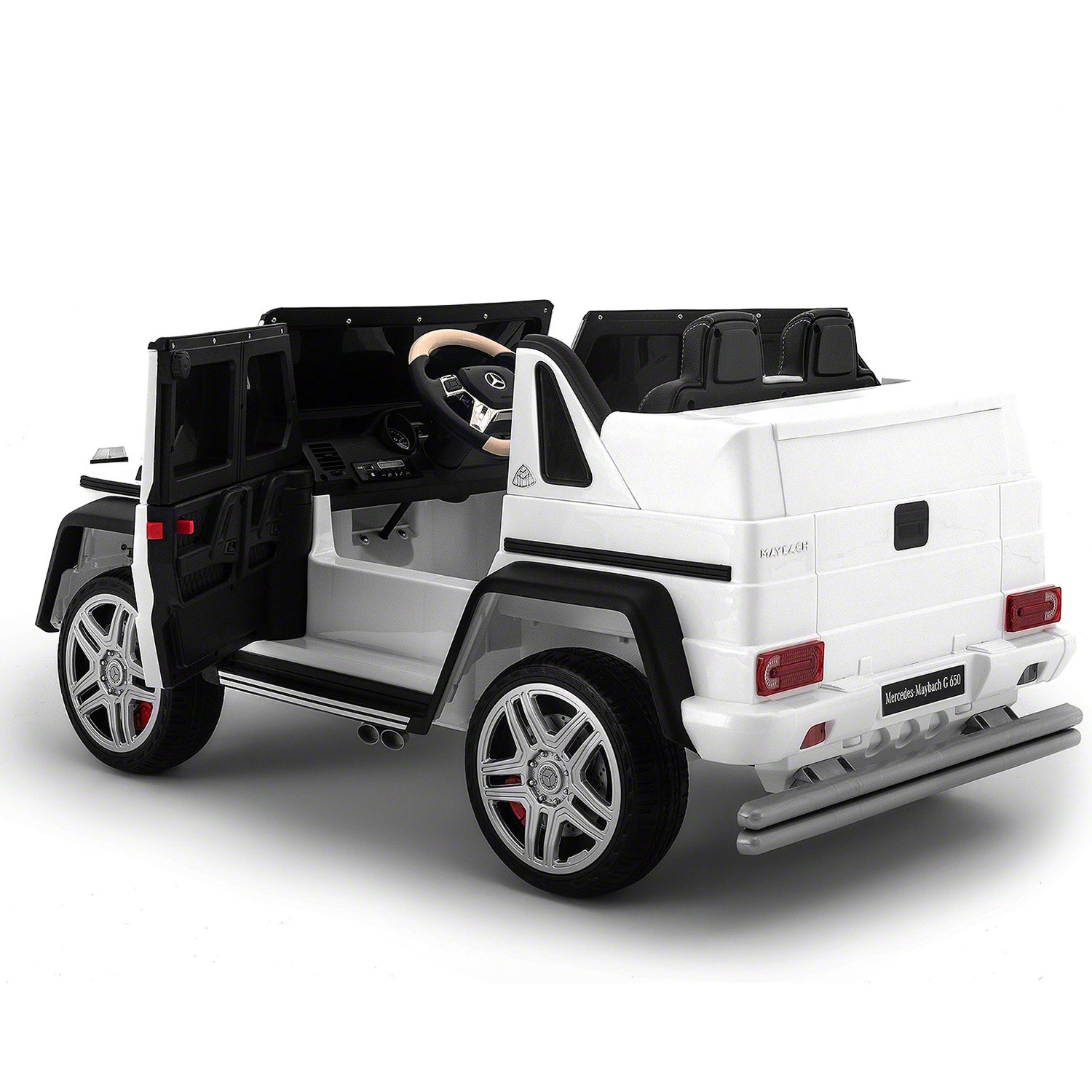 Moderno Kids White 12 V Mercedes Maybach G650 Powered Ride-On