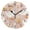 Black, variant on Cute Goose Flowers Round Wall Clock Silent Analog Battery Operated Black Pointer Home Decor 9.84" Diameter