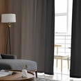 thumbnail image 4 of Brown Black Ombre Sheer Curtains 96 Inches Long 2 Panels Set, Window Sheer Curtains for Living Room/Bedroom, Modern Gradient Abstract Art Light Filtering Rod Pocket Curtain 52'' x 96'' x 2, 4 of 7