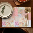 thumbnail image 5 of Pioneer Flower Floral Print Pattern Summer Placemats Table Placemats Set Of 4-Linen Kitchen Washable Placemats Table Mats 12x18 Inch Non-Slip Heat Resistant, 5 of 6