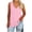 Pink, variant on Women's 3/4 Sleeve Tops V Neck Loose Fit T Shirts Solid Color Casual Spring Summer Base Comfy Tees (XL, Green)