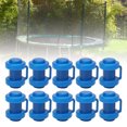 thumbnail image 1 of Trampoline Enclosure Pole End Cover, 10Pcs Trampoline Enclosure Tube End Cover ABS Robust Easy To Install  for Safety Net, 1 of 7