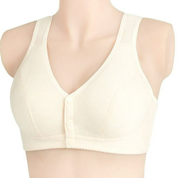Front Clasp Strap Bralette Breathable Cotton Bra ;;; ;;; Moisture-wicking  Women Underwear Lingerie 