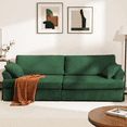 thumbnail image 3 of 87" Sofa, Comfy Cloud Couch, Upholstered Couch for Living Room, Green, 3 of 10