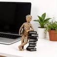 thumbnail image 4 of Modern Abstract Reading Statue, Minimalist Book Sculpture Figurine, Resin Reading Figure Ornament, Art Tabletop Decoration for Home Office Desk Bookshelf Study Room, Unique Book Lover Gift(Color), 4 of 7