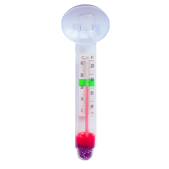 ACDANC Aquarium Thermometer for Fish Tank Waterproof Hydraulic Gauge Submersible Glass Thermometer with Suction Cup