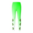 thumbnail image 3 of Tisuna Girls St Patricks Day Leggings Child Cartoon Print Elastic Waist Tight Leg Yoga Pants Fashion Stretchy Little Girls Play Holiday Festive Outfits Green1 Size 4-5 Years, 3 of 6