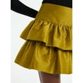 thumbnail image 4 of Scoop Women's and Women's Plus Tiered Ruffle Mini Skirt, Sizes XS-4X, 4 of 5